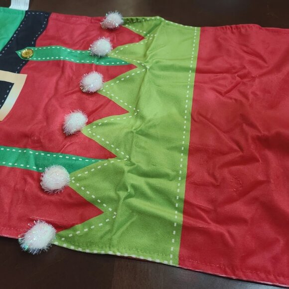 Christmas Table Runner Elf Decor Decorative Cloth Xmas Holiday Decoration Red - Picture 11 of 14